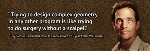 Unsolicited Testimonial from a 15 Year Ashlar-Vellum Products User Unsolicited Testimonial from a 15 Year Ashlar-Vellum Products User