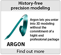 Argon. History-free, precision 3D modeling.
