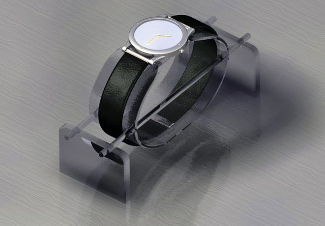 <b>Wrist Watch</b><span><br /> Designed by <b>Sebastian Kunz</b> • Created in Ashlar-Vellum CAD & 3D Modeling Software</span>