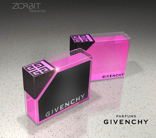 <b>Cosmetic Packaging</b><span><br /> Designed by <b>Scott Oshry</b> for <b>Givenchy</b> • Created in <a href='/3d-modeling/3d-modeling-cobalt.html'>Cobalt CAD & 3D Modeling Software</a></span>