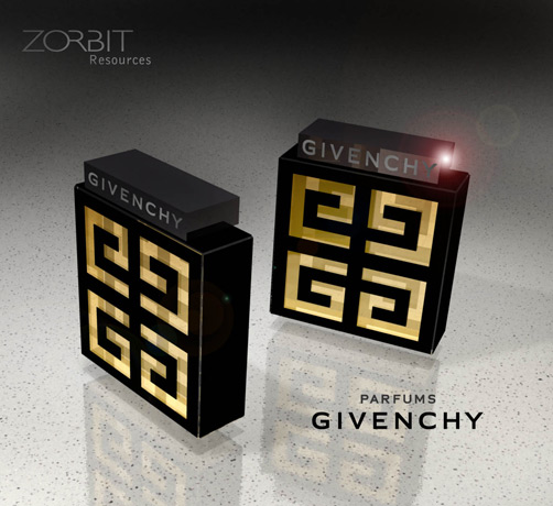 <b>Cosmetic Packaging</b><span><br /> Designed by <b>Scott Oshry</b> for <b>Givenchy</b> • Created in <a href='/3d-modeling/3d-modeling-cobalt.html'>Cobalt CAD & 3D Modeling Software</a></span>