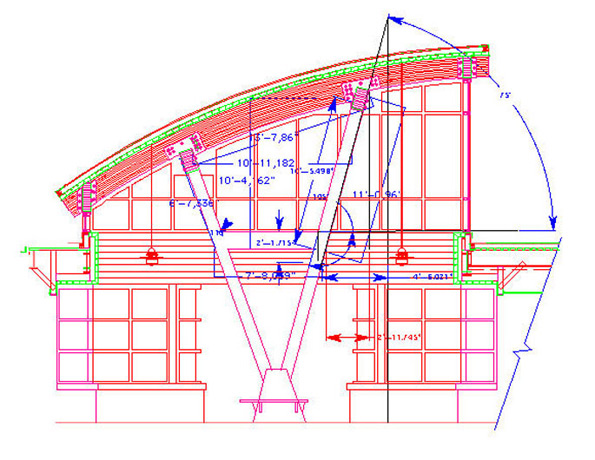 <b>Truss Detail Drawing</b><span><br /> Designed by <b><a href='/success-stories/catching-a-dream-in-midair/'>Robert Perless</a></b> • Created in <a href='/2d-3d-drafting/2d-3d-cad-graphite.html'>Graphite Precision CAD Software</a></span>