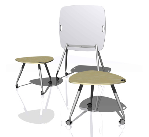 <b>Mobile Office Tables</b><span><br /> Designed by <b>Brian Watson</b> • Created in Ashlar-Vellum CAD & 3D Modeling Software</span>