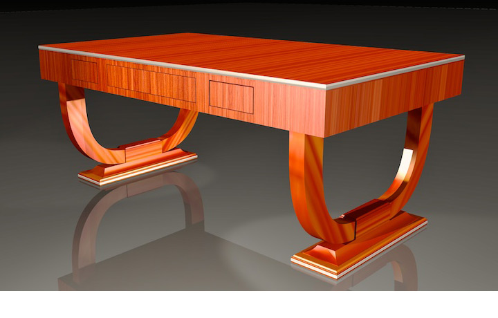 <b>Art Deco Style Table</b><span><br /> Designed by <b><a href='/success-stories/crafting-the-dream/'>Jueri Svjagintsev</a></b> • Created in <a href='/3d-modeling/3d-modeling-xenon.html'>Xenon CAD & 3D Modeling Software</a></span>