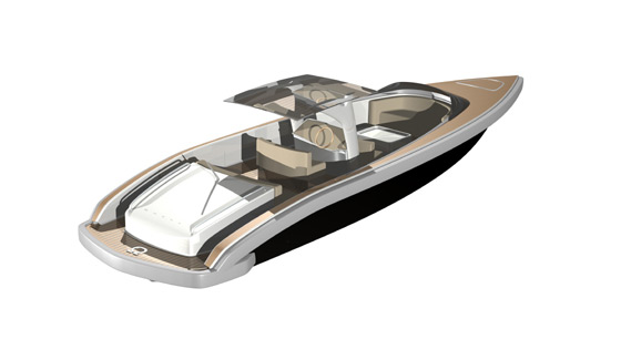 <b>Omega Boat</b><span><br /> Designed by <b>Jol Yates</b> for <b>Bakewell-White Design Group</b> • Created in <a href='/3d-modeling/3d-modeling-cobalt.html'>Cobalt CAD & 3D Modeling Software</a></span>