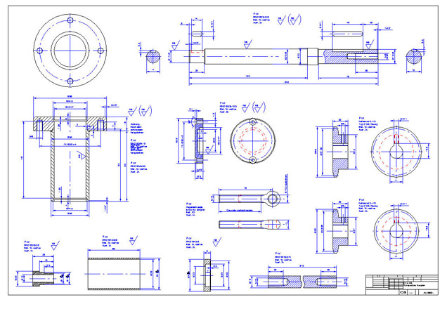 <b>Mechanical Detail Drawing</b><span><br /> Designed by <b>Walter Arnold</b> • Created in <a href='/2d-3d-drafting/2d-3d-cad-graphite.html'>Graphite Precision CAD Software</a></span>