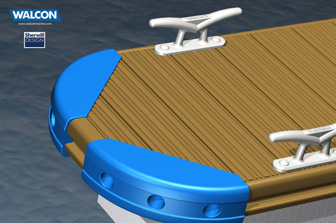 <b>Dock Fender and Mooring Cleats</b><span><br /> Designed by <b><a href='/success-stories/keeping-the-fun-factor-in-design/'>Sherwill Design</a></b> for <b>Walcon</b> • Created in <a href='/3d-modeling/3d-modeling-xenon.html'>Xenon</a></span>