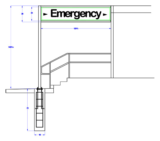 <b>Emergency Rooms Signs</b><span><br /> Designed by <b><a href='/success-stories/students-get-down-to-business-with-graphite/'>Arnold Public Schools Students</a></b> for <b>Calloway District Hospital</b> • Created in <a href='/2d-3d-drafting/2d-3d-cad-graphite.html'>Graphite</a></span>